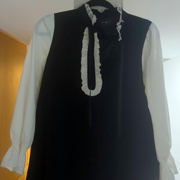 Evelyn black and white dress - Picture 1 of 4